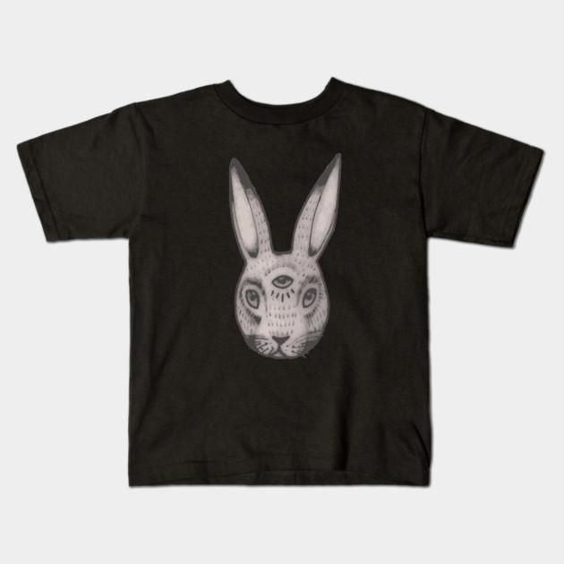 Boys Girls Soft Cotton Graphic Tees 3 Eye Rabbit Breathable Daily School Wear Kids T-Shirts