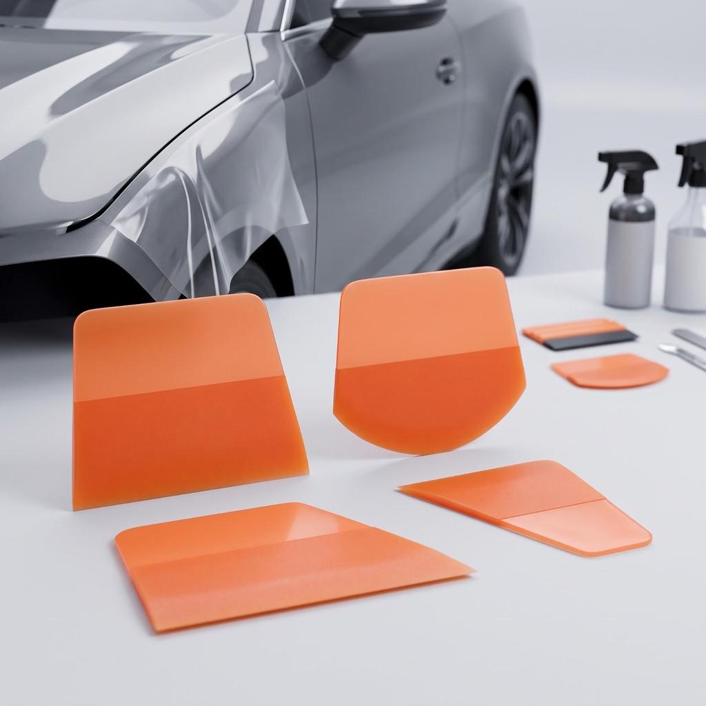 8 Pieces Car Film Squeegee Thermoplastic Polyurethane Soft