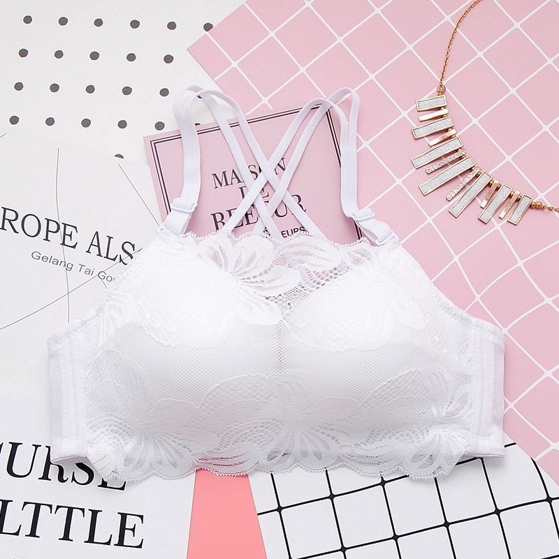 

Беспроводные бюстгальтеры Push Up для женщин сексуальное нижнее белье с подушечками для девочек простые бюстгальтеры милый слинг бюстгальтер 34/75AB