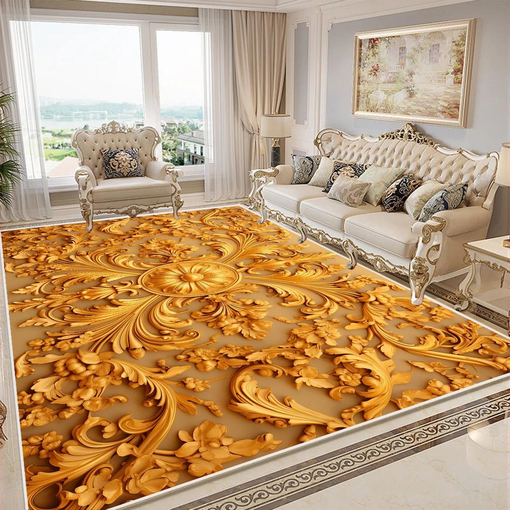 Flower 3D Carpet for Bedroom Home Decor Large Area Living Room Soft Rug Kitchen Anti-Slip Lounge Bathroom Corridor Mat Decorate