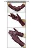 High-end Women's Long Black Leather Gloves - Touchscreen, Warm, Plus Velvet, for Autumn/Winter