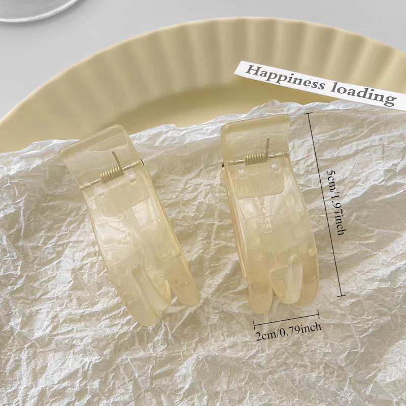 2pc Cute Solid Versatile Hair Claw Clips for Women Girls Hairpin Hairgrip for No Hurt To Hair Accessories Fixed Ponytail Tool