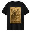 Medieval Knight Riding A Persian Cat Rider Cotton Tshirt For Unisexs Summer Streetwear Tshirts Leisure Tee Shirt Oversize Tops