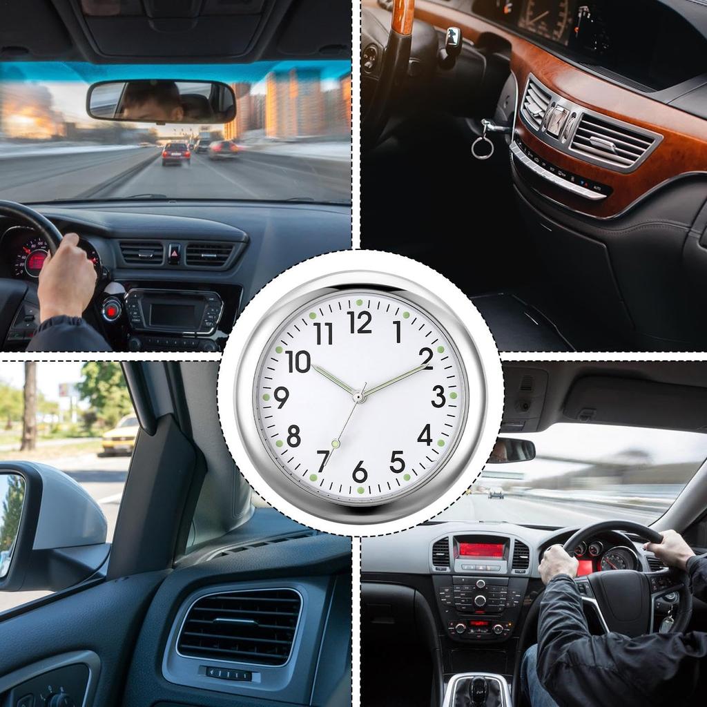 Car Watch Stick-on Car Dashboard Mini Mini Luminous Car Vent Clock Dashboard Watch Car