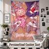 Custom Tapestry Wall Hanging, Doki Doki Literature Club Personalized Name Text Home Wall Decor