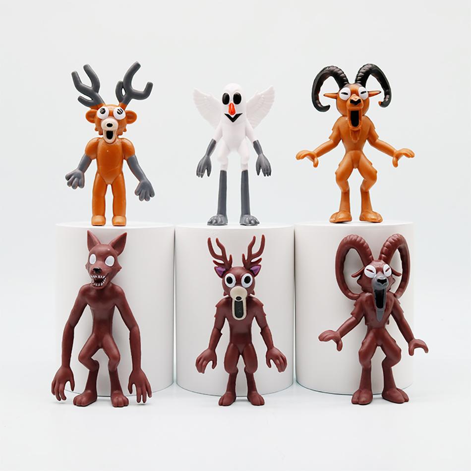 18Pcs/Set Hot 99 Nights In The Forest Deer Wolf 10cm Figure Decoration Collection Birth Date Spooky Holiday Xmas Gifts Playthings Children