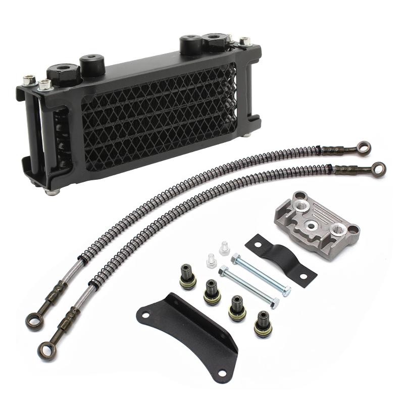 Motorcycle Radiator Oil Cooler Set Oil Cooling For 50 70 90 110 125 140cc  Monkey Bike DAX Pocket Bike ATV Motocross Dirt Bike