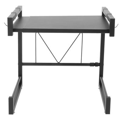 Retractable Microwave Rack Carbon Steel Oven Stand Holder Kitchen Counter Shelf Organizer