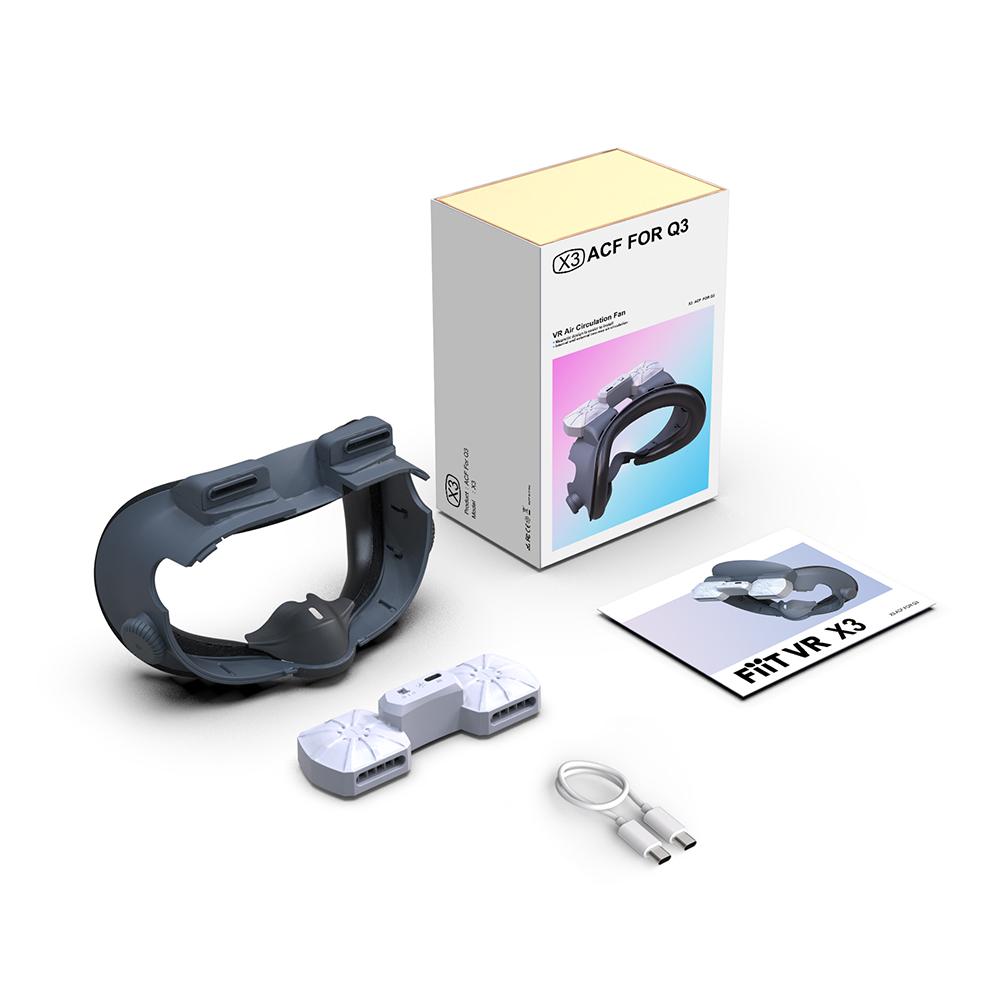Cooling Fan For Quest 3 VR Headset Active Ventilation Air Circulation Breathable Facial Interface Face Cover Accessories