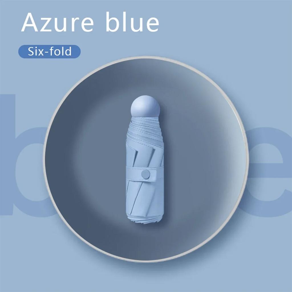 Ultralight And Compact Portable Capsule Umbrella UV Protection Umbrella Mini Five-fold Umbrella