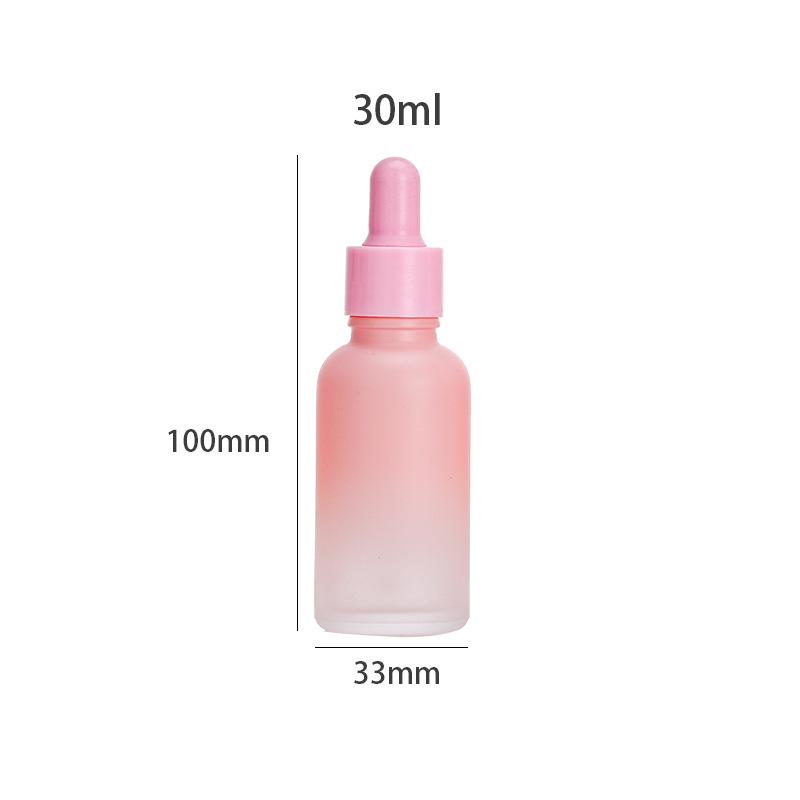Pink Cherry Blossom Essence Bottle with Dropper and Frosted Lotion Spray Options