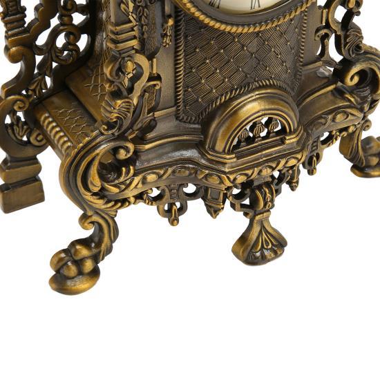 European Vintage Table Clocks Semi Mechanical Quartz Movement Metal Desk Clock for Homes Offices Hotels Markets