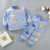 Baby Thermal Underwear Set: Plush, Thickened Pajamas for Boys & Girls