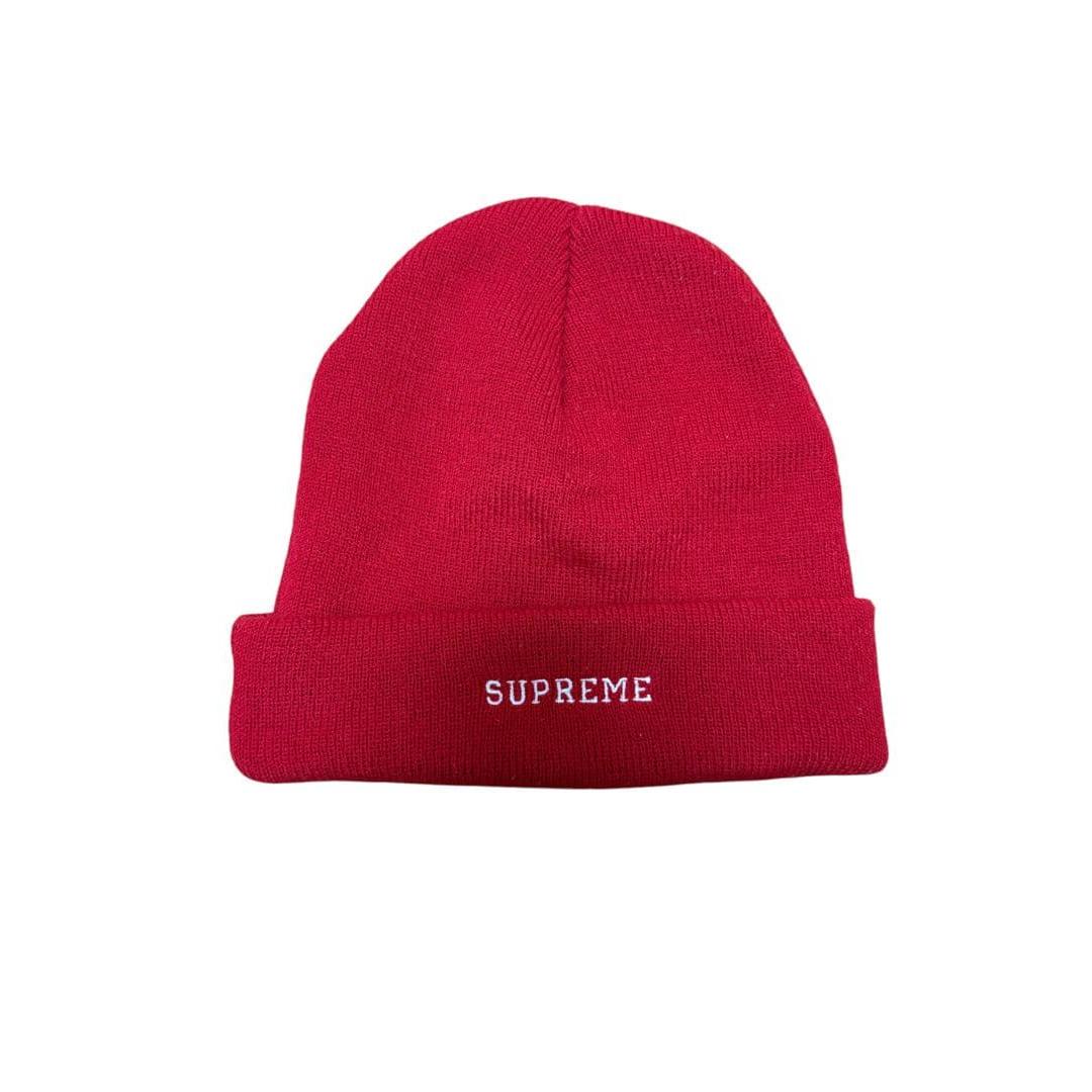 Used [Genuine] Supreme Timberland Beanie Red