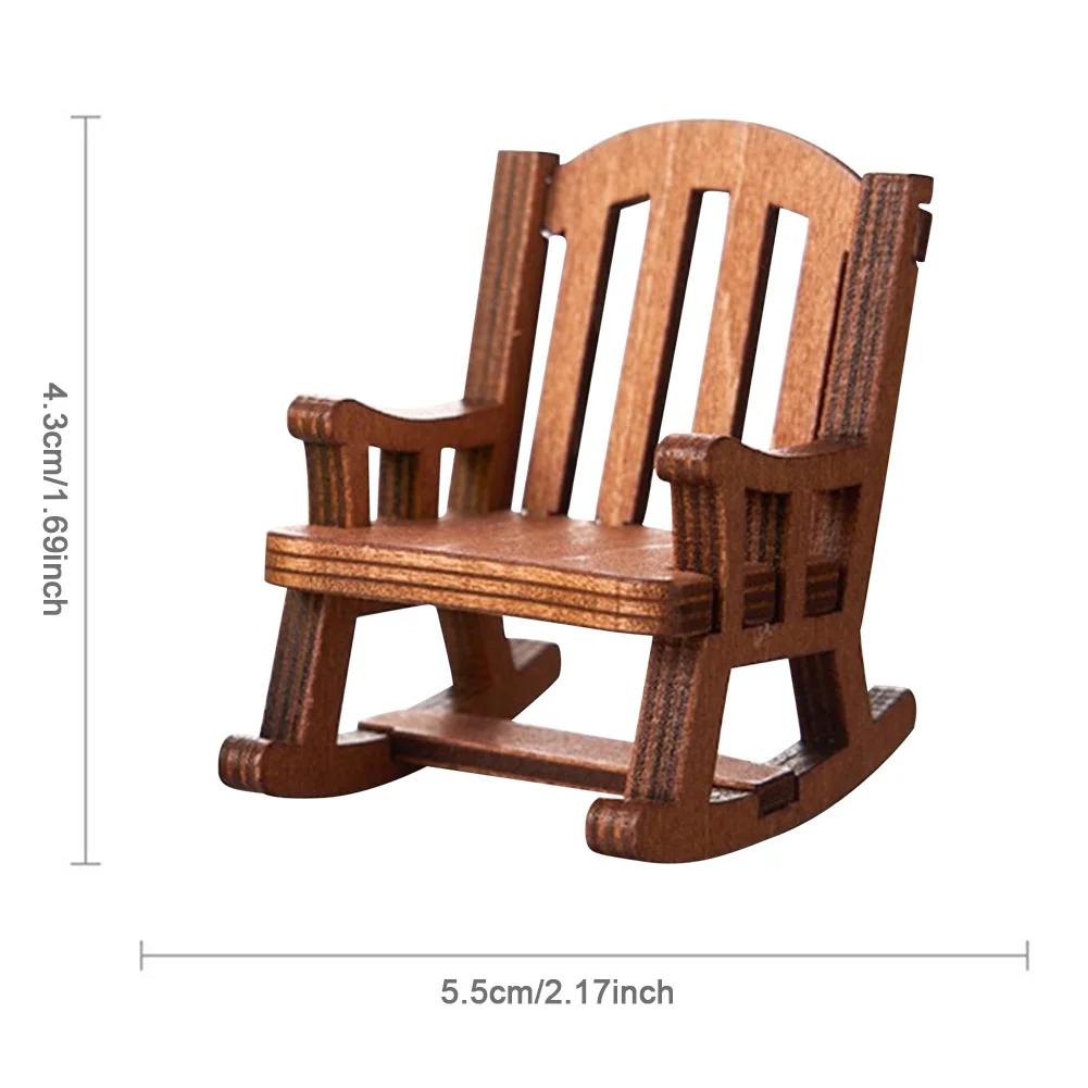 Cute Frog Rocking Chair Ornament Japan Cartoon Healing Desktop Decoration Comfort Decompression Mini Frog Resin Rocking Figurine