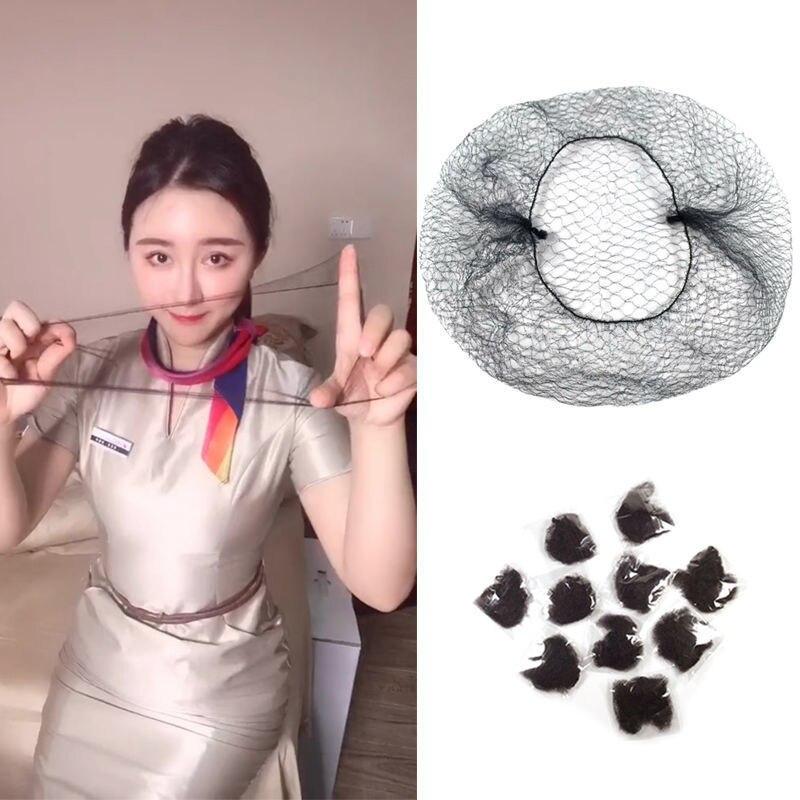 

20 шт./компл., 5 цветов, 5 мм, высокоэластичные нейлоновые сетки для волос, невидимые сетки для волос, женские инструменты для укладки волос, черный, коричневый, бежевый, кофейный