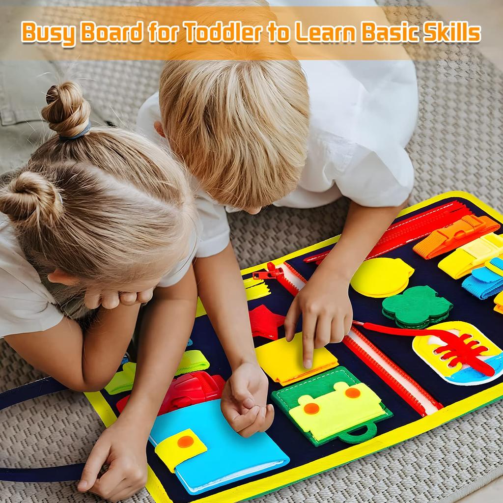 7 in 1 Montessori Educational Baby Cloth Cloth Practice Changing Makes Crinkling Early Educational Childcare Baby For Toddlers Toy, Toy, Toy, Toy,