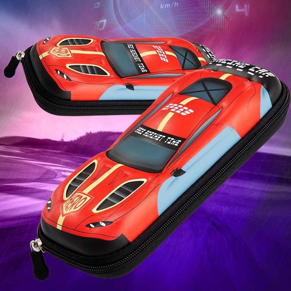 Tegneserie Oppbevaring Pennlomme Trykkbestandig 3D Pennorganisator Pennveske Bil Blyantetui Elever