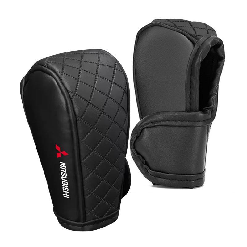 Car Shift Handle Cover Leather Universal Non-Slip Wear-resistant Shift Knob For Mitsubishi lancer asx outlander pajero l200