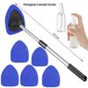 Telescopic Microfiber Car Window Cleaning Brush & Scraper