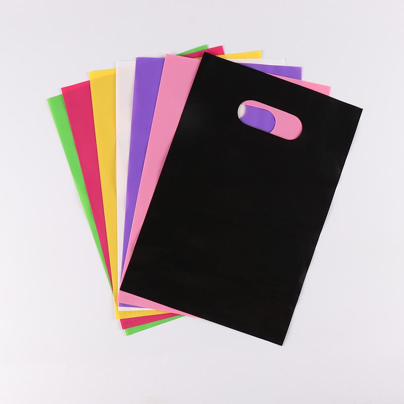 25/50 Stück/Los, Bunte Mehrgrößen-Plastiktüten mit Henkeln, ein Muss für Partys, Shopping und Geschenkverpackung!