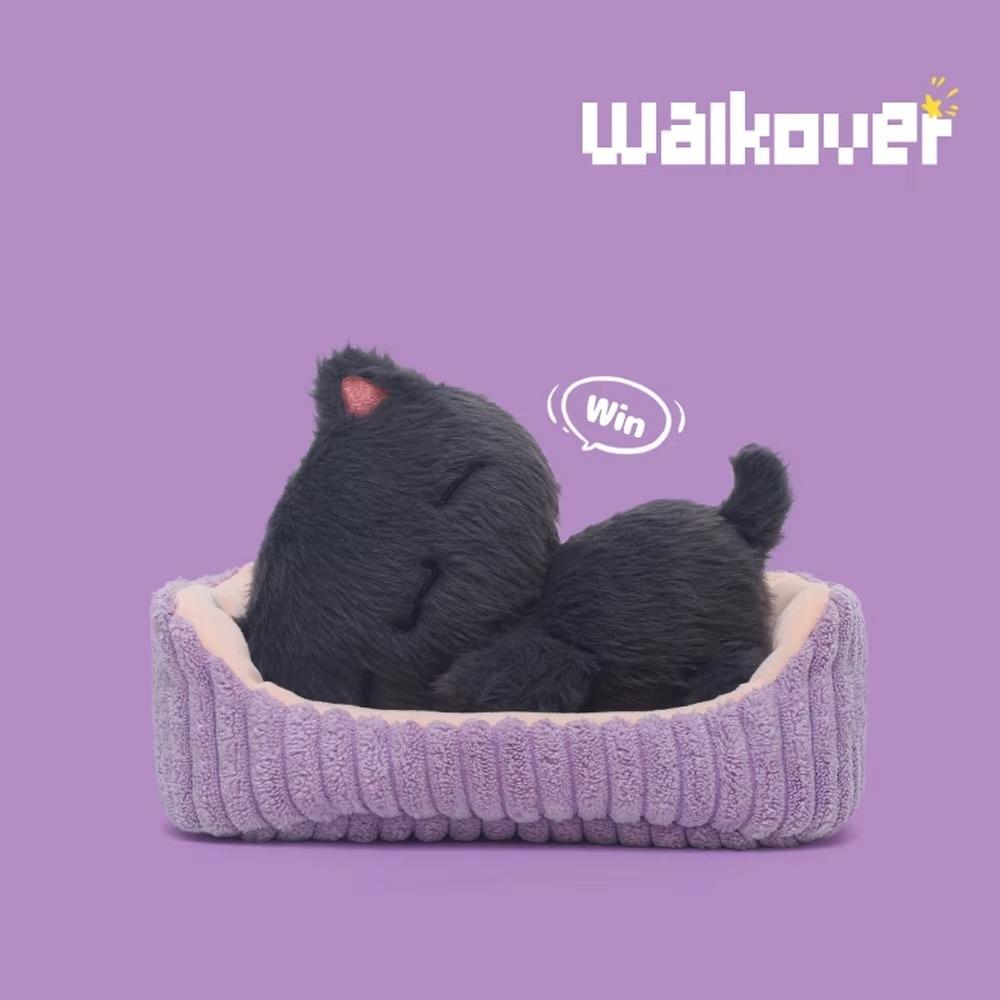 Stuffed Animal Black Cat Plush Home Decoration Lying Kitten Dog Lying Capybara  Boys Girls