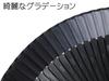 Handmade Short Silk 40 Checkered Item 169004 Asahi-O Men's Fan, 22cm, Ribs, Laser-Processed Ribs, Pattern, Black, No.