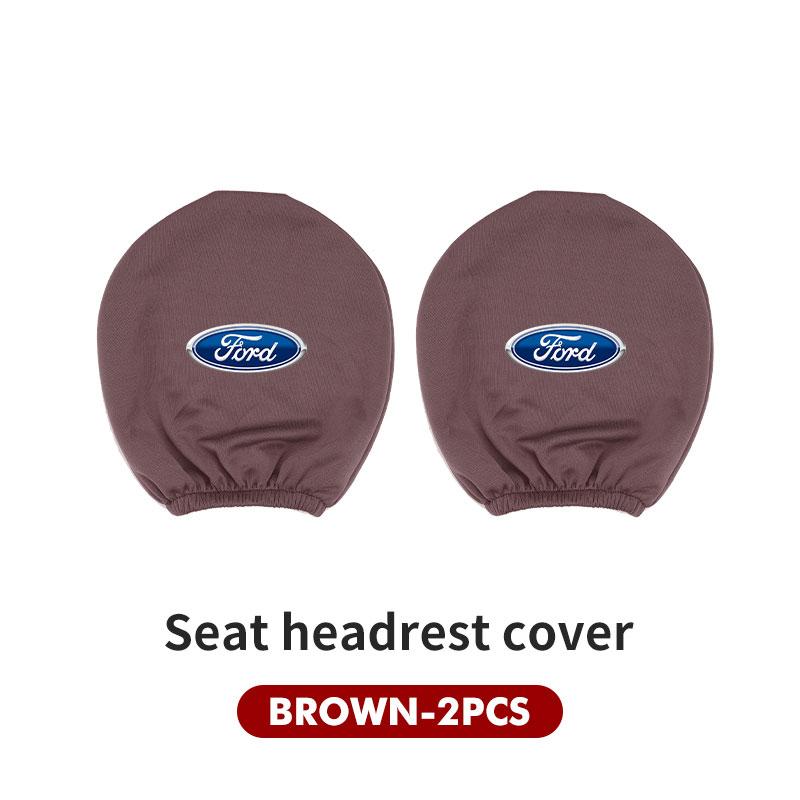 For Ford Car Logo Headrest Cover Dustproof Cover For Front Seat Head Rests Fiesta Ranger Mondeo Escape Ecosport Fusion Explorer