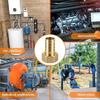 Brass 3/4 Inch Hose Connector Set With Double Sealing Rings Hexagonal Nut Design Corrosion Resistant For Water Gas Oil Pipelines 2 Pack