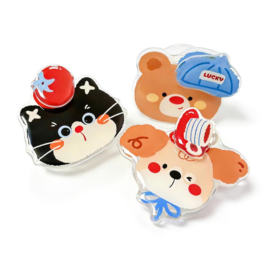 Korean Style Cartoon Animal Airbag Phone Grip & Stand