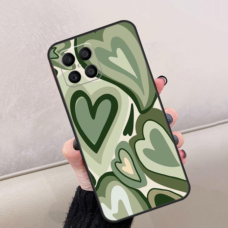 Brown Purple Hearts Swirl Pattern For Honor Magic 8 Pro 6 7 Lite Case For Honor Win RT 400 200 50 70 90 X8c X8b X9a X9b X9c X9d