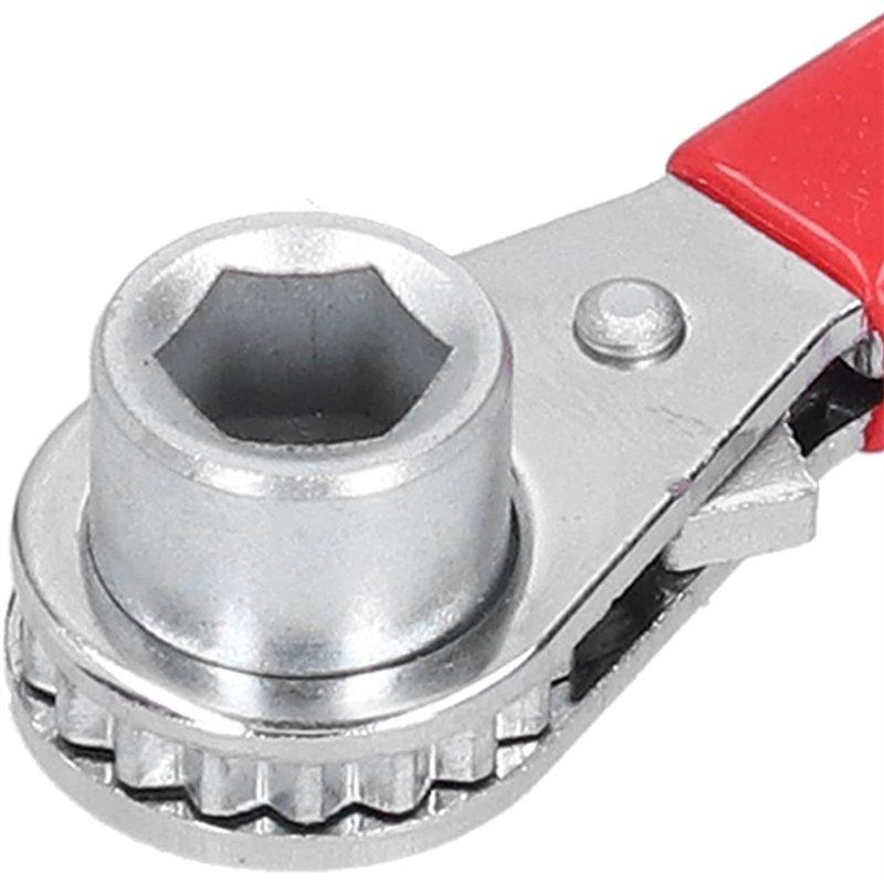 HHO-Easy To Carry And Store Compact Size Battery Terminal Wrench 8Mm+ 10Mm Ratchet Functionality