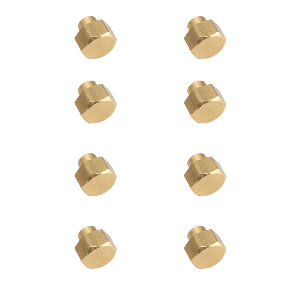 8Pcs 1 24 RC Hex Nut Brass Wear Resistant RC Wheel Lock Nut Replacement for Axial SCX24 5mm   0.2in