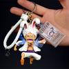 Anime One Piece Gear 5 Luffy Figur Anhänger Schlüsselanhänger Puppe Anhänger Spielzeug Dekoration Geschenk Schönes Design Langlebig