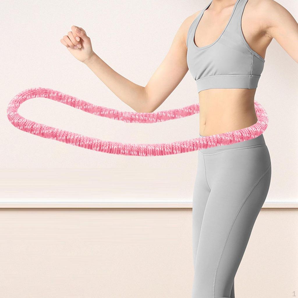 Weighted Fitness Hoop Abdomen Circles Portable Outdoor Indoor Sports Quiet Workout Gear