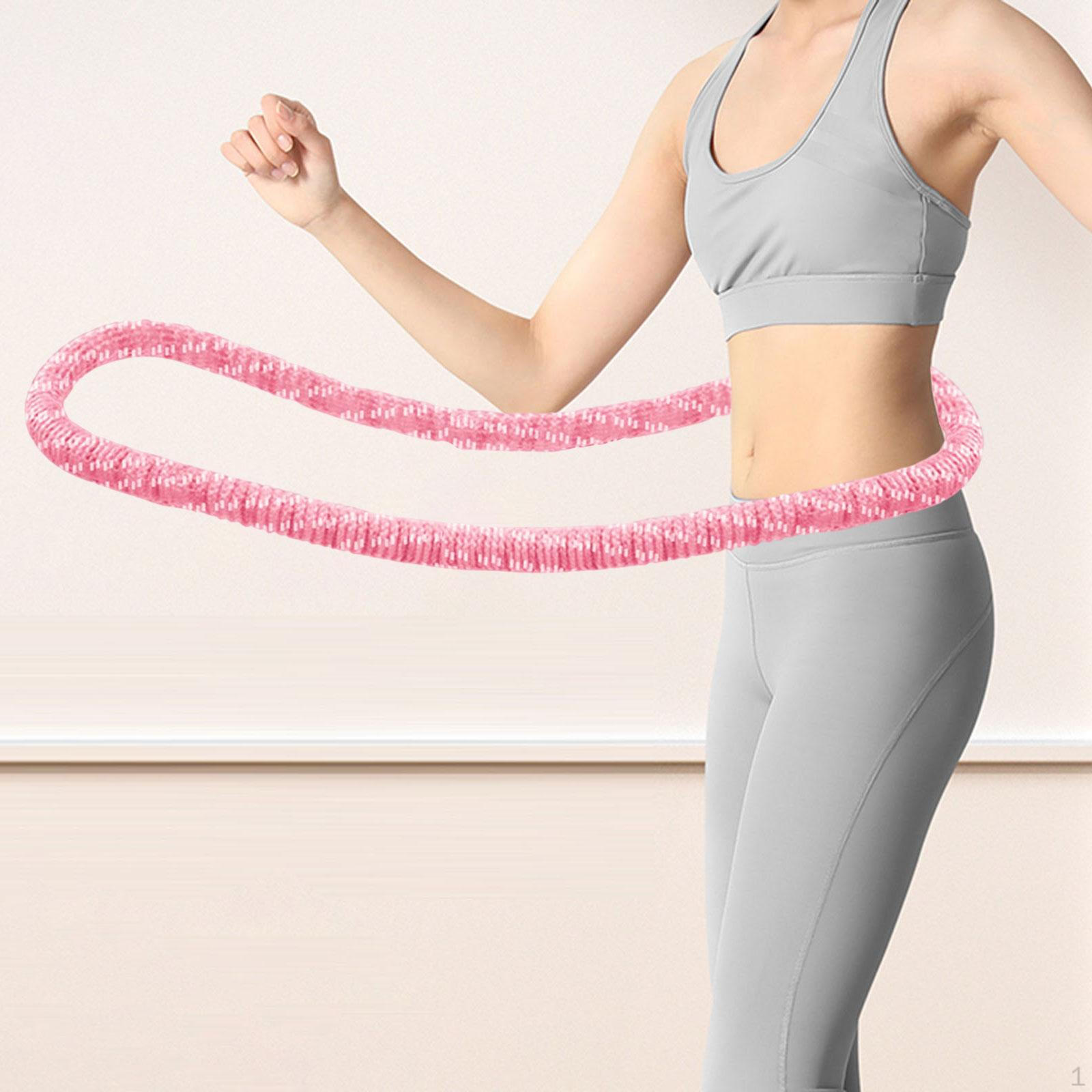 

Comfortable Weighted Fitness Hoop for Indoor And Outdoor Use, Ideal Adults, Home, Men Women розовый