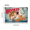 Vintage Fishing Metal Sign Wall Art Decor for Garage Bar Man Cave