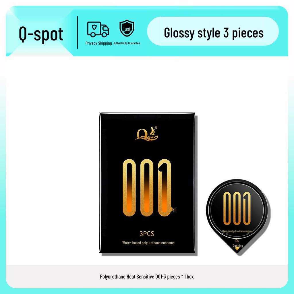 Q-point Ultra-thin Clitoral Stimulating Beaded Condoms - Long-lasting and Safe for Men
