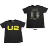 26 U2 Unisex T-Shirt: Logo 2018 Back Print Ex-Tour Unisex T-Shirt