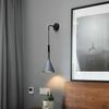 Modern Minimalist LED Wall Light Black White Interior Decoration Lamps Nordic Indoor Wall Lamp with Switch for Bedroom Bedside