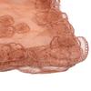 Elegant Rose Embroidered Square Scarf Women Lightweight Headwrap Breathable Neck Wrap