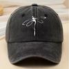 Butterfly Printed Pure Cotton Baseball Cap Wash and Used for Leisure Outdoor