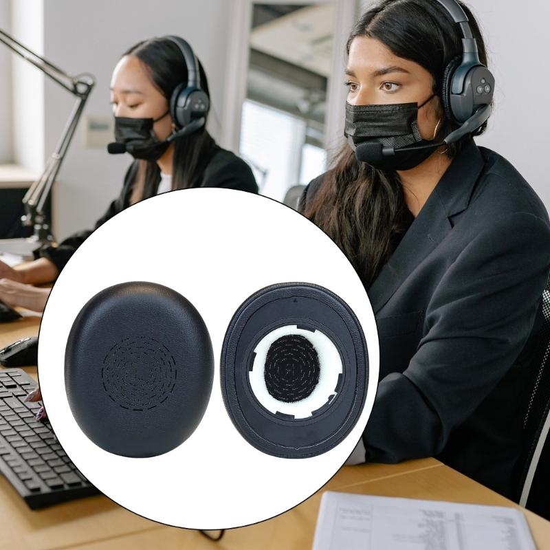 Comfortable Ear Pad for Evolve2 65UC/MS Flexible Wireless Office Headsets, Ear Pad Enhances Noise Isolation Foam Pad