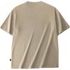 Anta Lifestyle Series Khaki Unisex Loose Short Sleeve T-Shirt with ANTA Logo Print 972428106-6