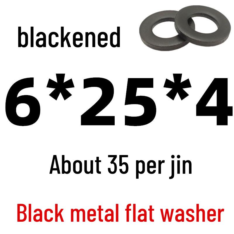 Thickened Black Iron Flat Washer for Screws, Non-standard Round Design