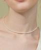 Bonbeau 3Mm Simple Water Pearl Necklace Mini Rice Grain Freshwater Pearl Choker Necklace 3Mm