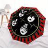 KISS Faces Automatic Folding Windproof Umbrella with Sturdy Iron Frame, Portable Compact Travel Umbrella All-Season Use Parties008