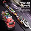 High-Speed Transformable Cargo Truck Launcher – 207cm Competitive Racing Track for Kids