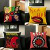 Band RRedHotCChili Cushion Cover Creative  Pillowcases for Interior Decoration Office Living Room Home Car Hot