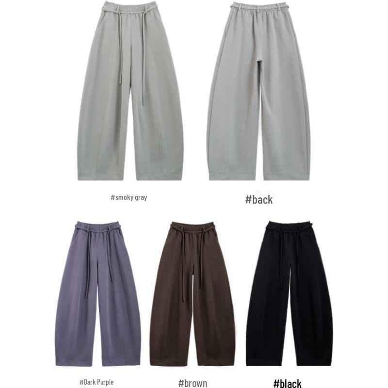 

Korean Style High-Waist Drawstring Pumpkin Pants - Fashionable, Versatile, and Casual for Spring/Autumn 2026 S (75-95 jin)